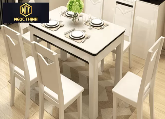 Xưởng Nội Thất Ngọc Thịnh - Bàn ăn 6 ghế tiết kiệm không gian